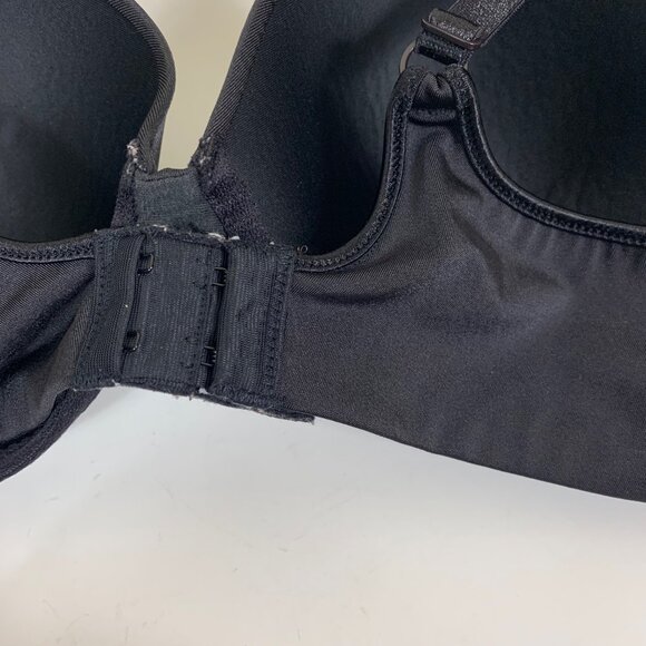 Bali One Smooth U Ultra Light Bra, Underwire T-shirt Bra Black - Size 36C - Picture 4 of 6